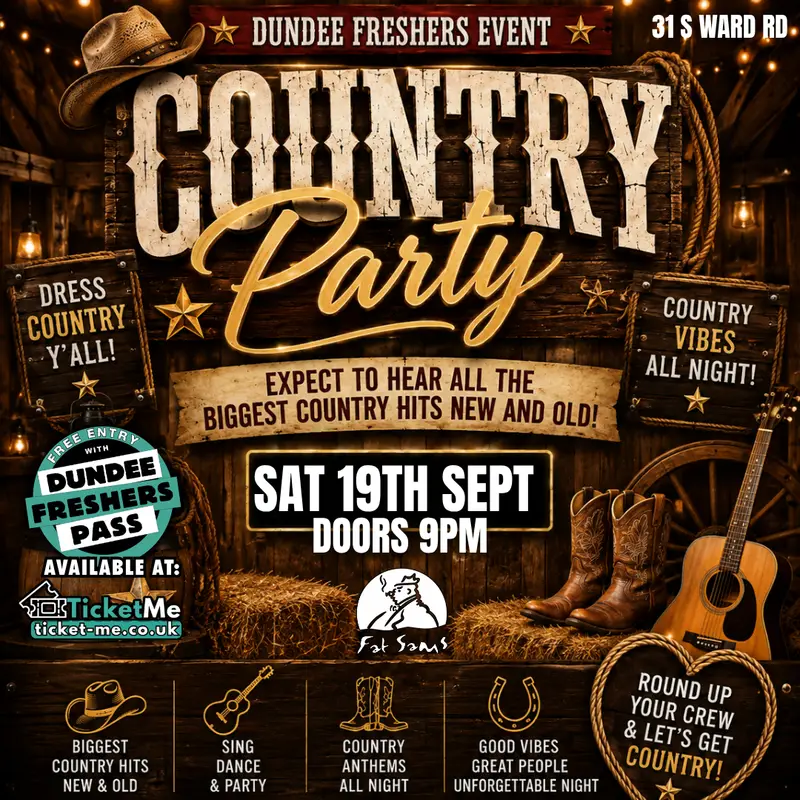 Country Night 🤠 Club Night | Dundee Freshers 2026