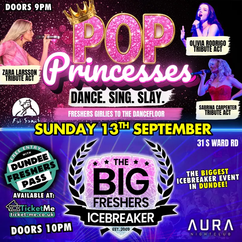 Pop Princesses 💅 Freshers Ice Breaker | Dundee Freshers 2026